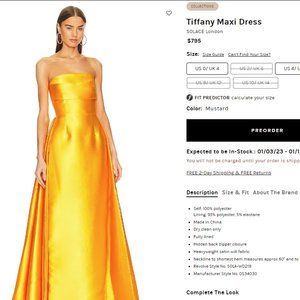 Spectacular gown by Solace London, Size 8